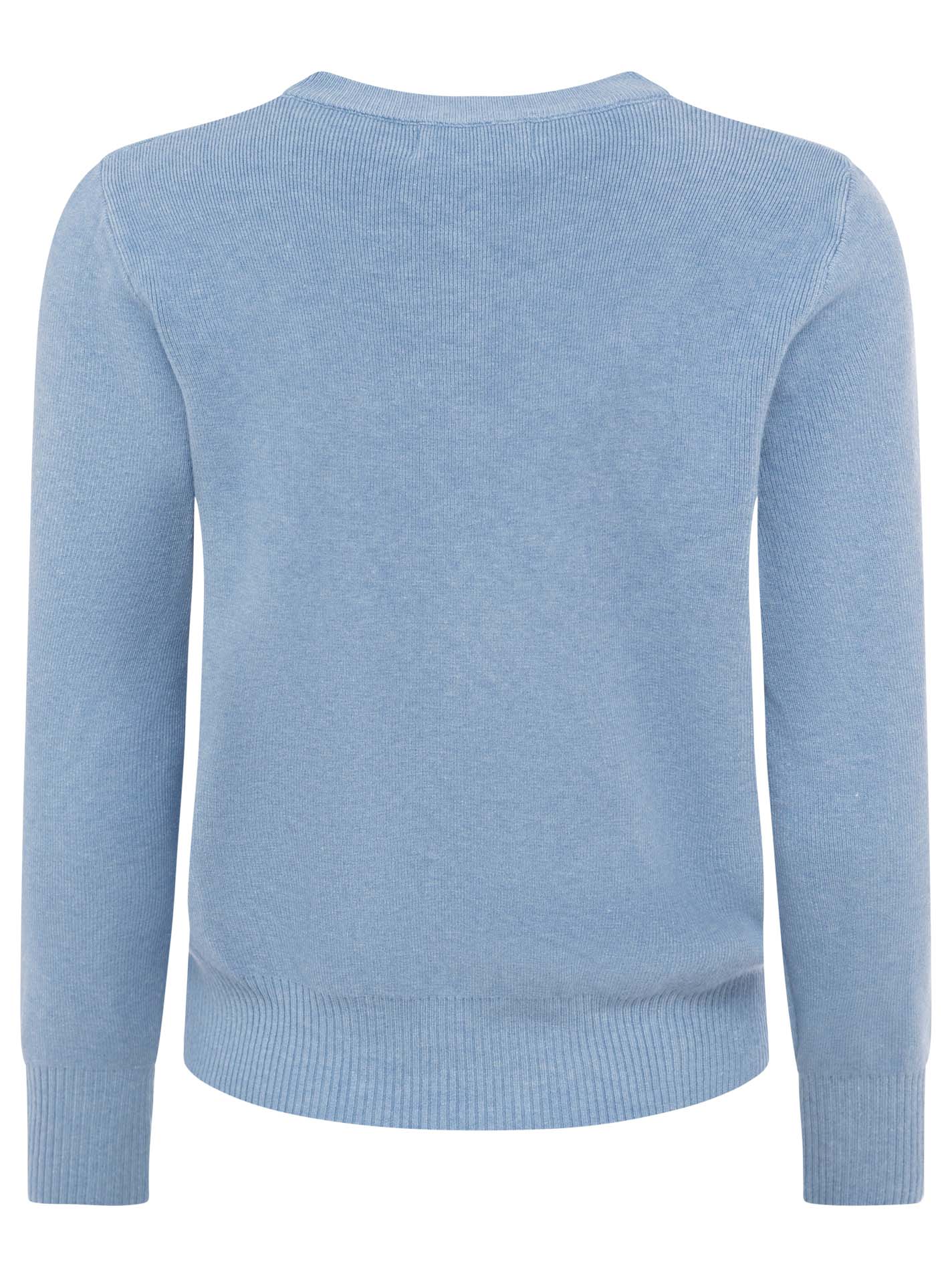 💕 Zwillingsherz Cardigan mit Knöpfen "Uni" Blau