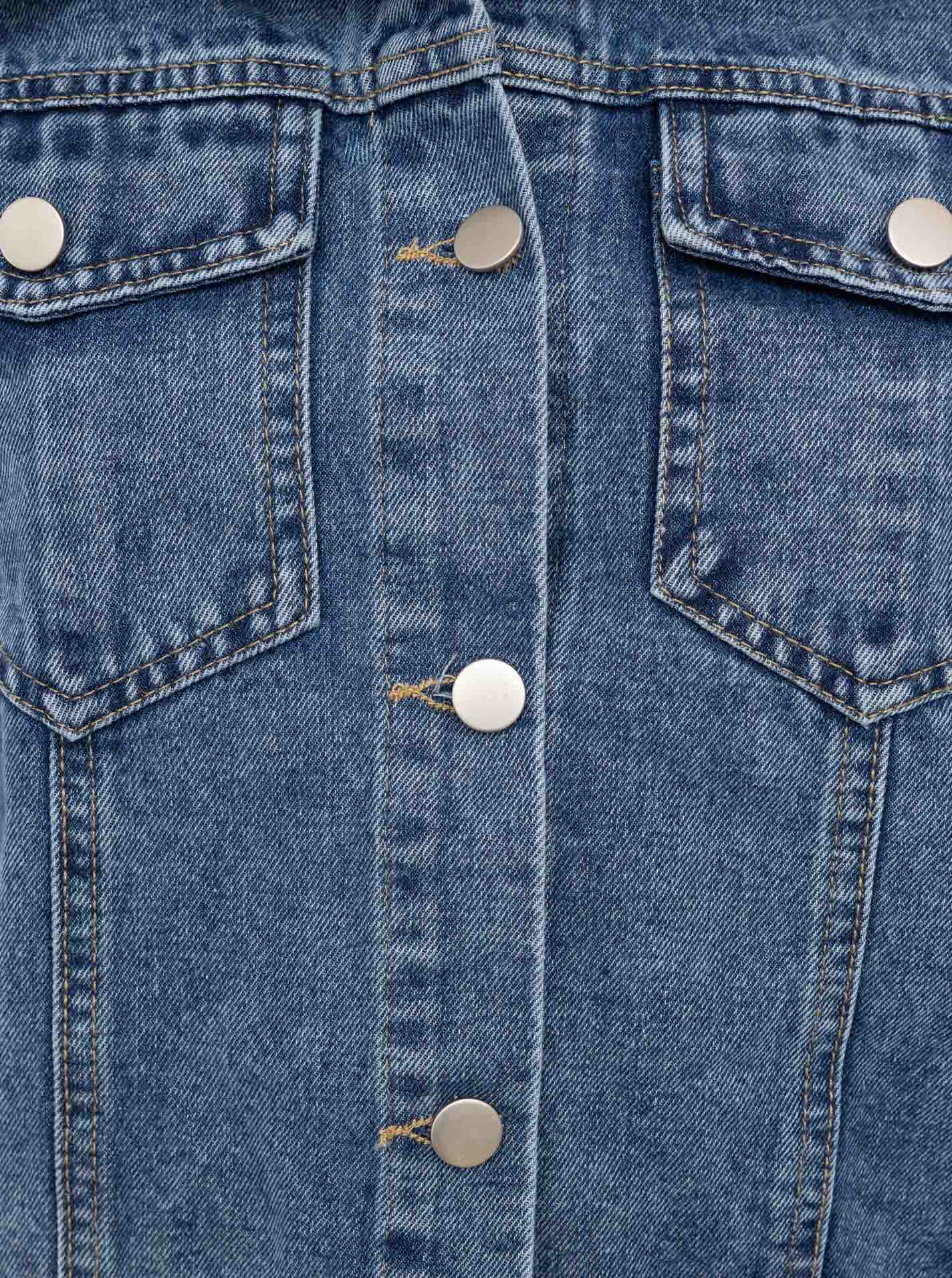💕 Zwillingsherz Jeansjacke "Embroidery" Jeansblau