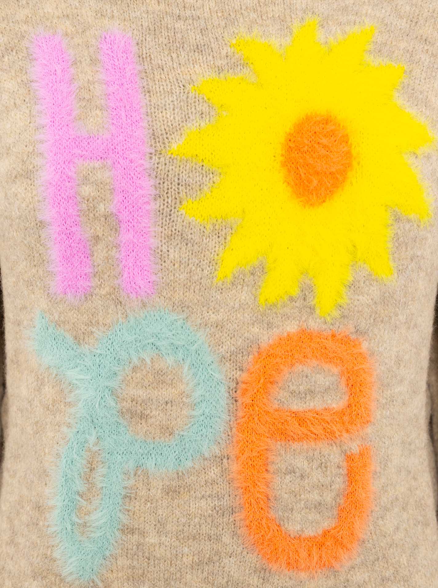 💕 Zwillingsherz Pullover Pulli "Hope" Beige