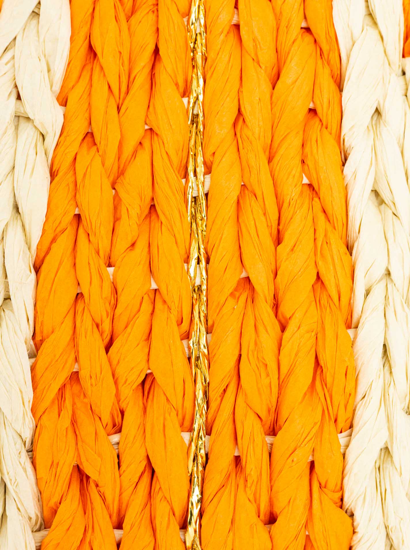 💕 Zwillingsherz Stroh-Shopper "Colors" Orange