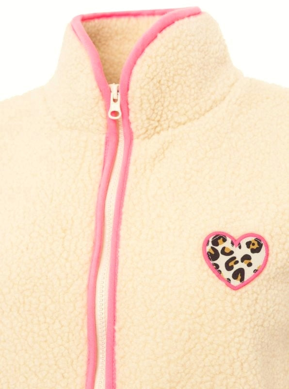 💕 Zwillingsherz Weste "Leo Herzpatch" Beige