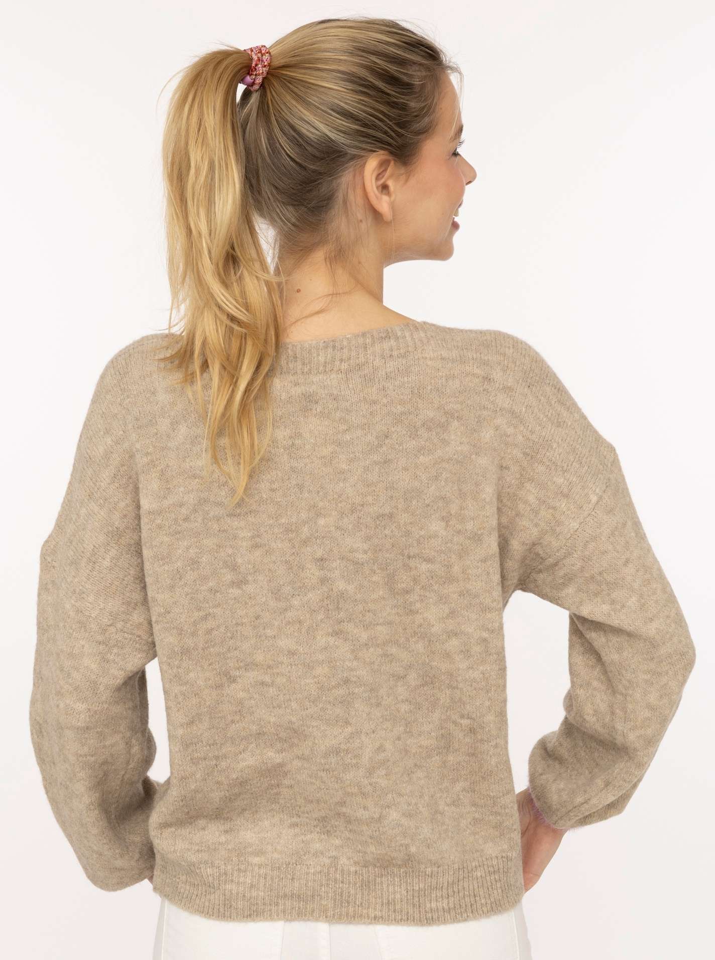 💕 Zwillingsherz Pullover Pulli "Hope" Beige