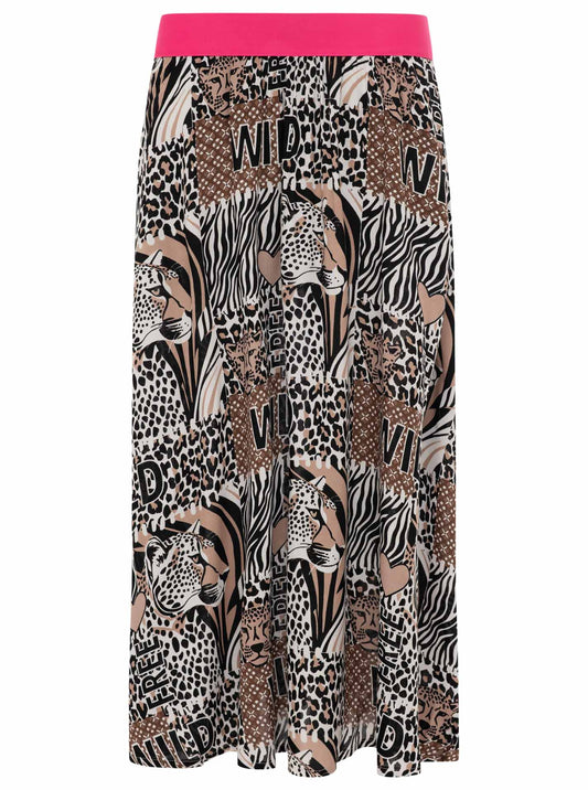 💕 Zwillingsherz Rock "Wild Animal" Beige