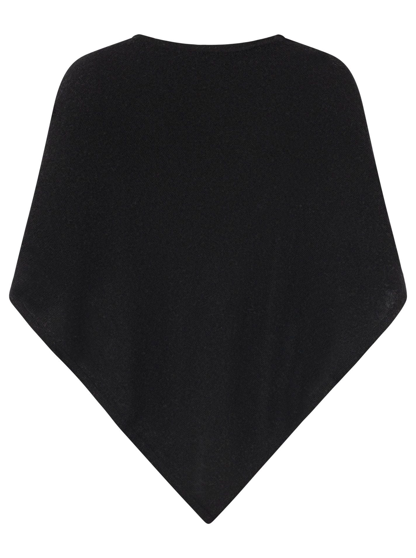 💕 Zwillingsherz Poncho Cape 100 % Kaschmir Cashmere Schwarz