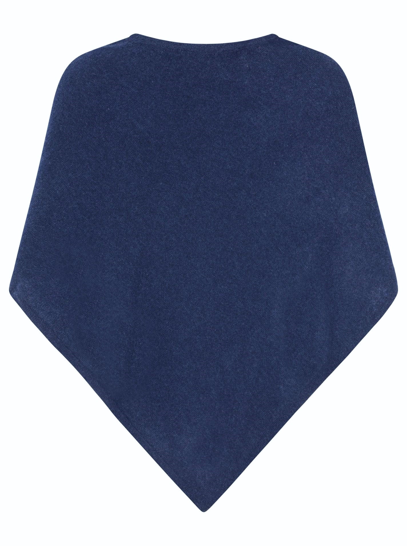 💕 Zwillingsherz Poncho Cape 100 % Kaschmir Cashmere Navy