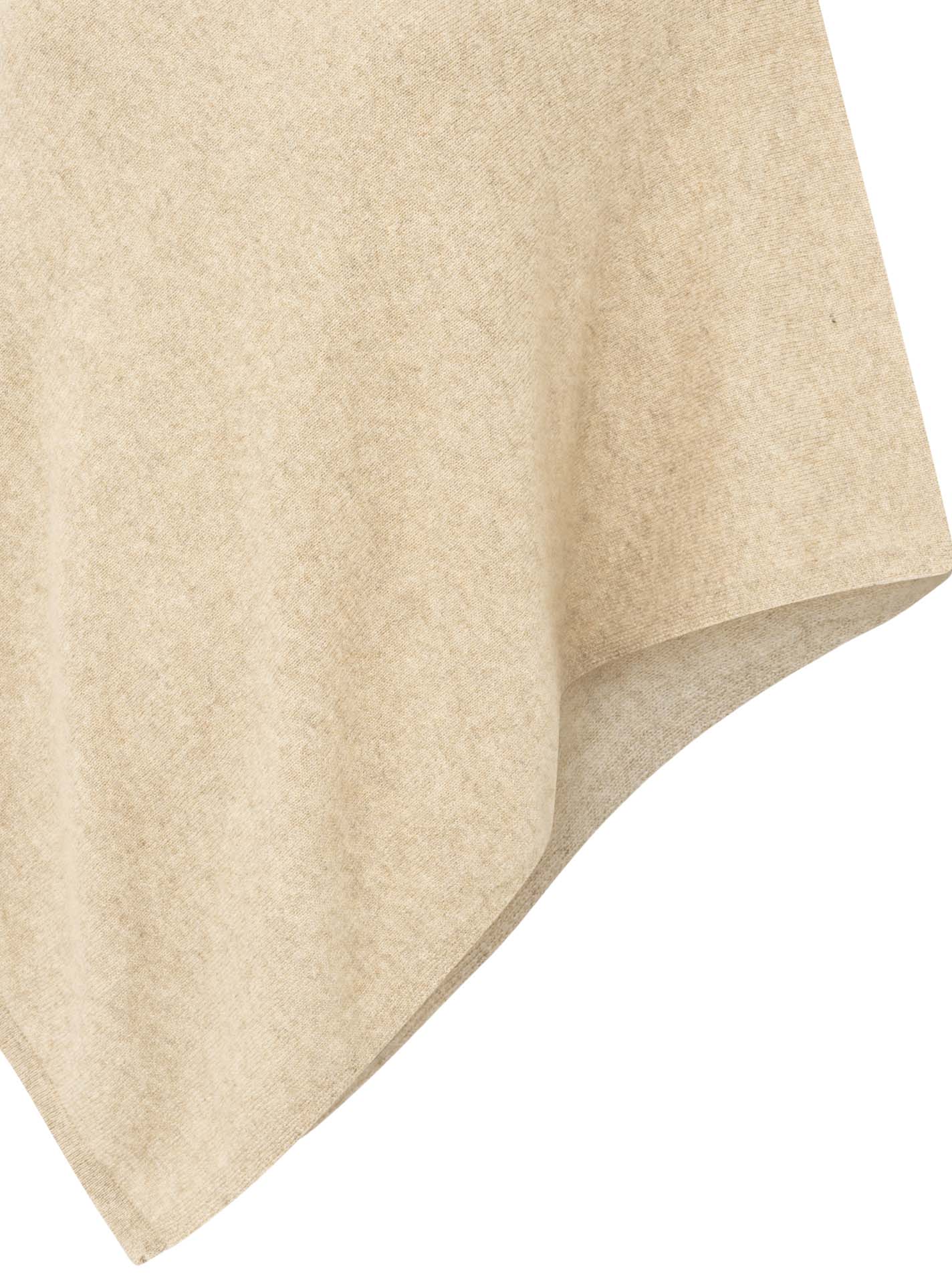 💕 Zwillingsherz Poncho Cape 100 % Kaschmir Cashmere Mittelbeige
