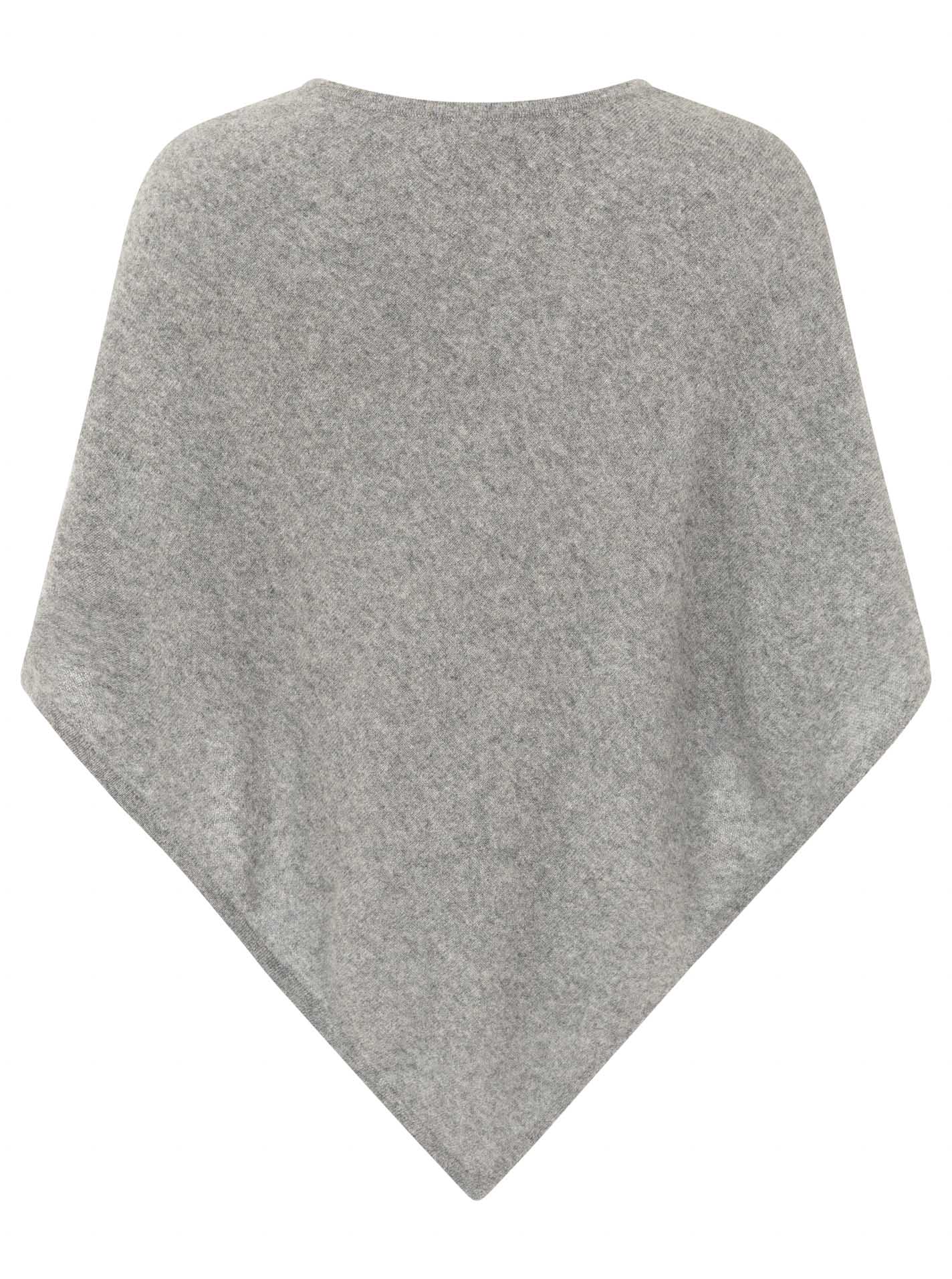 💕 Zwillingsherz Poncho Cape 100 % Kaschmir Cashmere Mittelgrau