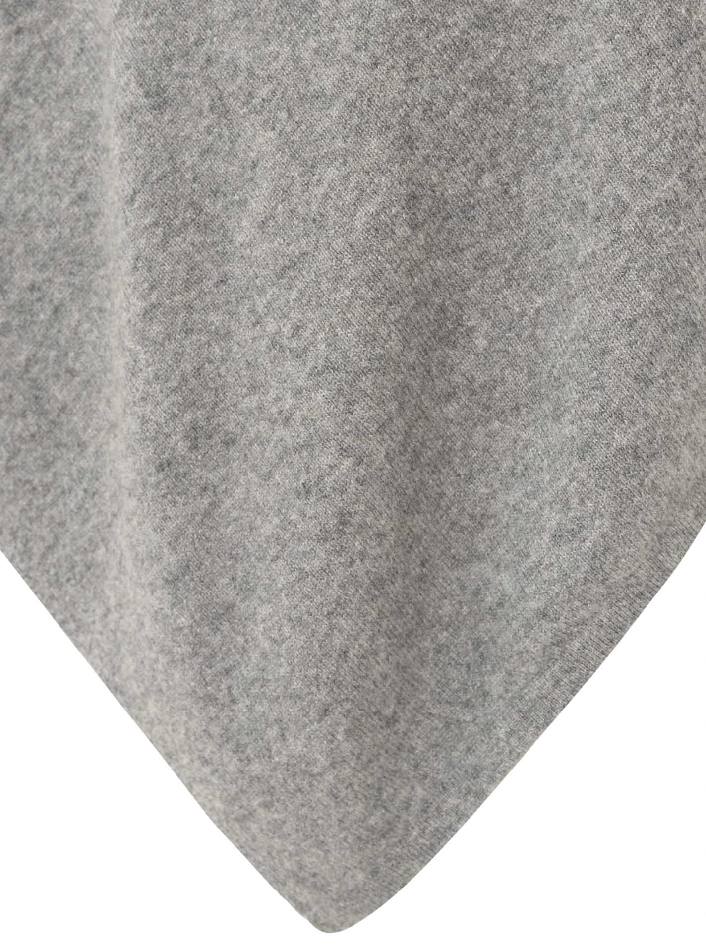 💕 Zwillingsherz Poncho Cape 100 % Kaschmir Cashmere Mittelgrau
