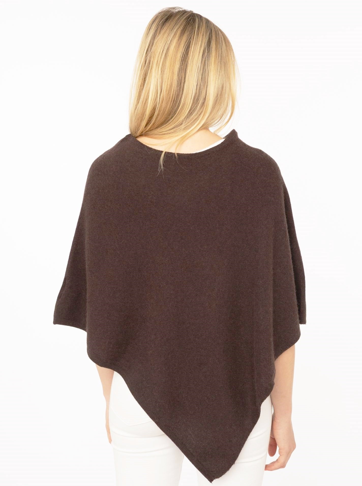 💕 Zwillingsherz Poncho Cape 100 % Kaschmir Cashmere Braun