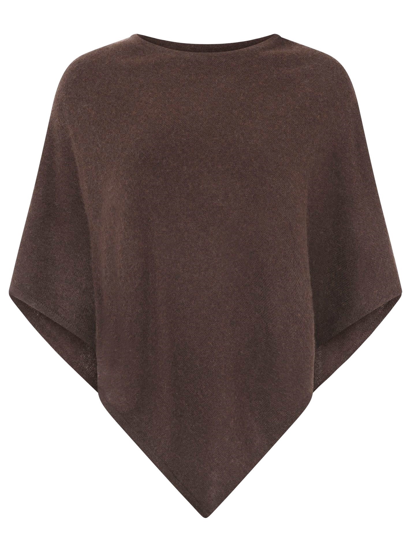 💕 Zwillingsherz Poncho Cape 100 % Kaschmir Cashmere Braun