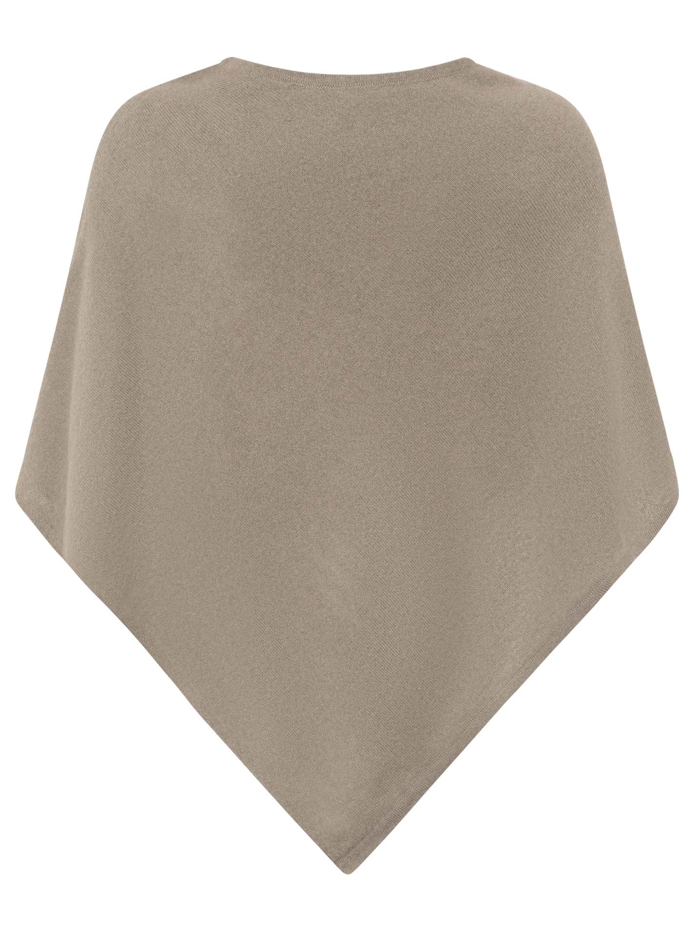 💕 Zwillingsherz Poncho Cape 100 % Kaschmir Cashmere Taupe