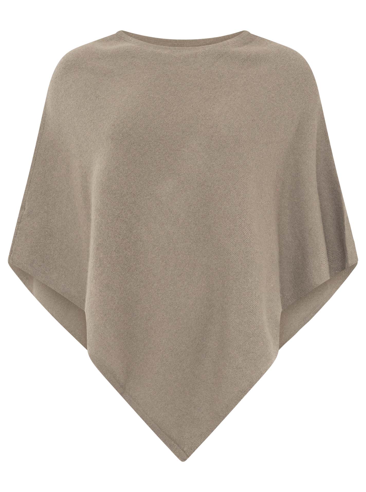 💕 Zwillingsherz Poncho Cape 100 % Kaschmir Cashmere Taupe