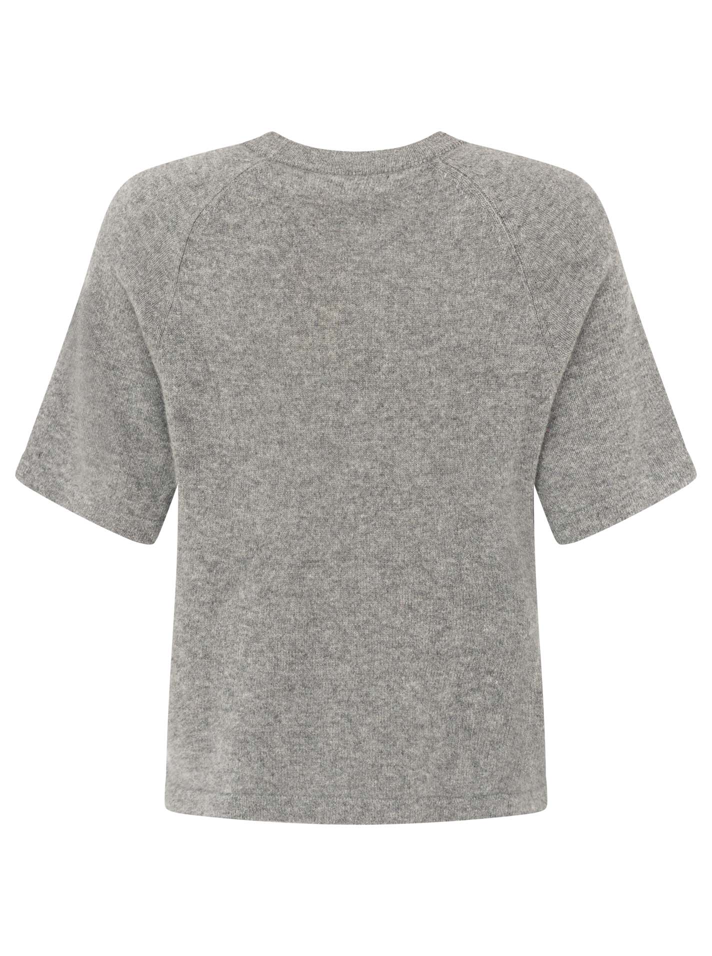 💕 Zwillingsherz Pullover Pulli "Boxy" Mittelgrau