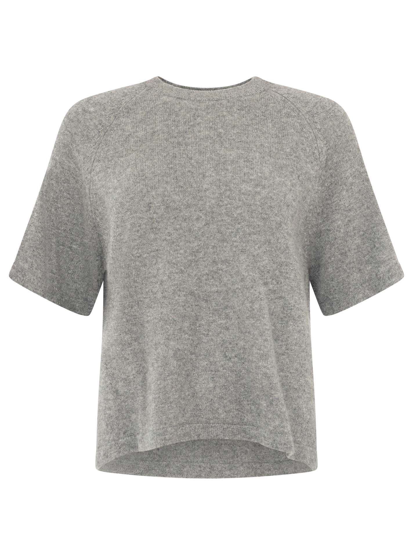 💕 Zwillingsherz Pullover Pulli "Boxy" Mittelgrau