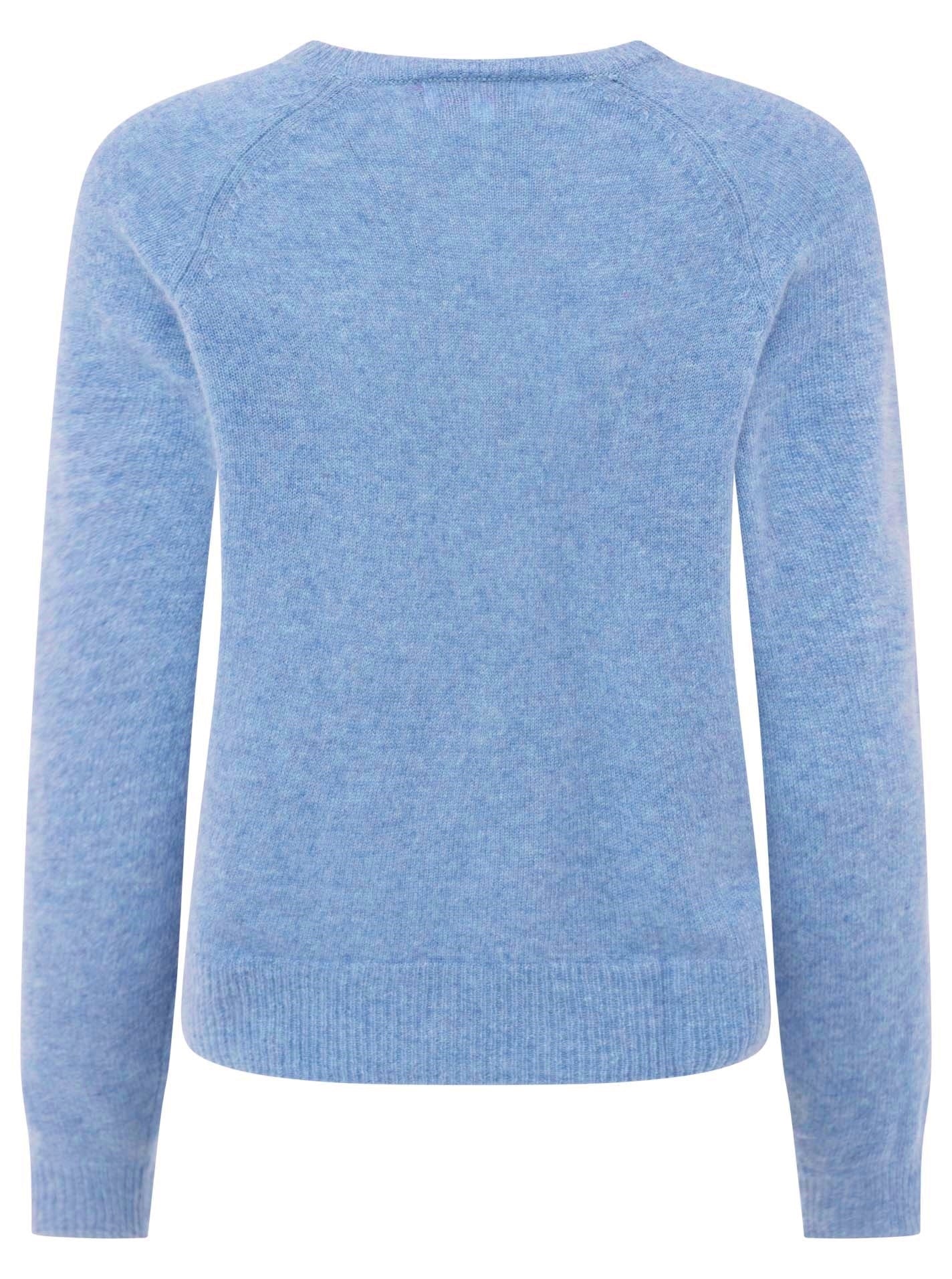 💕 Zwillingsherz Pullover Pulli "Blogger & Uni" Rundhalspullover 100 % Kaschmir Cashmere  Neon Blau