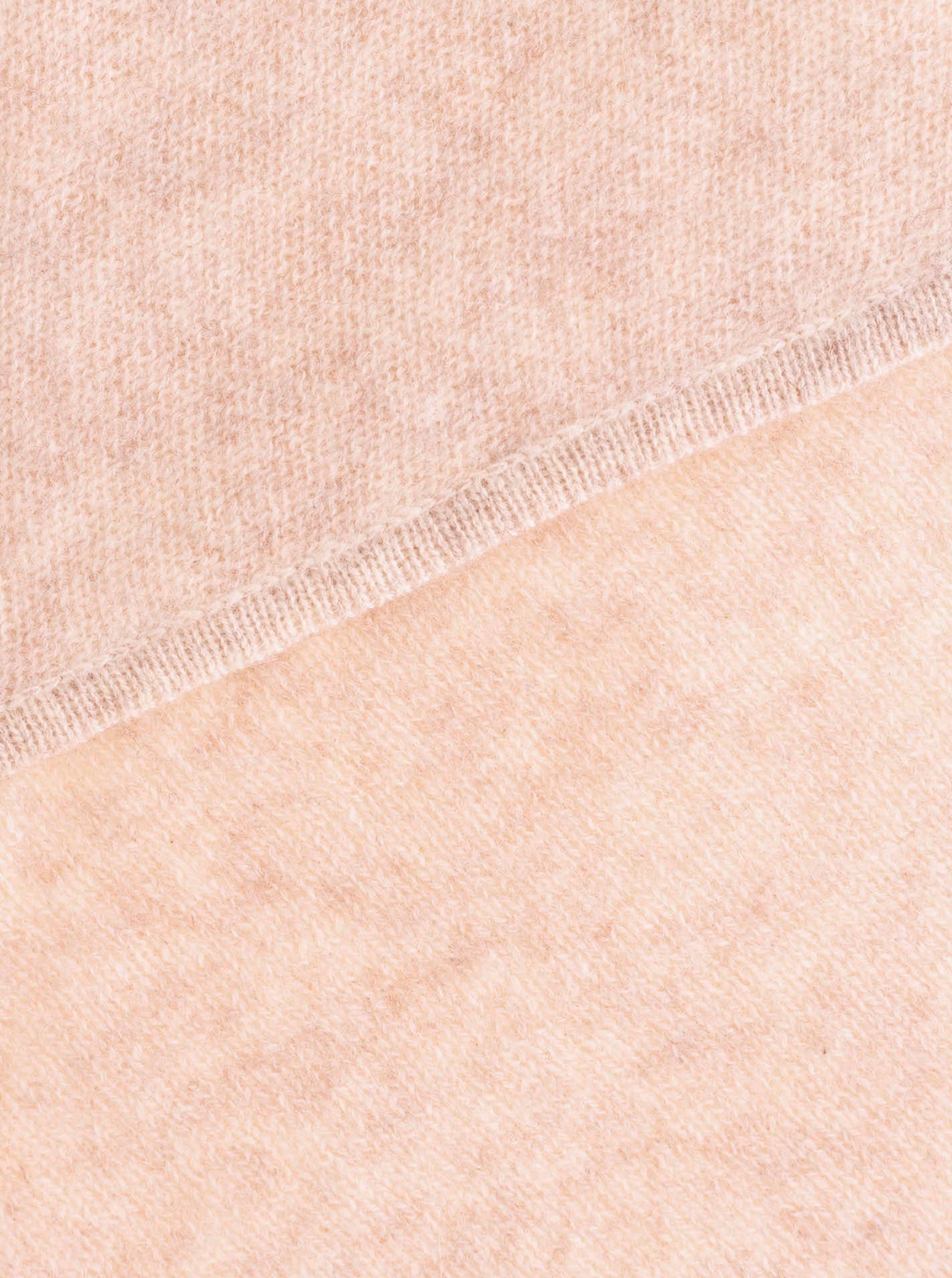 💕 Zwillingsherz Dreieckstuch "100 % Cashmere" Kaschmir Hellbeige