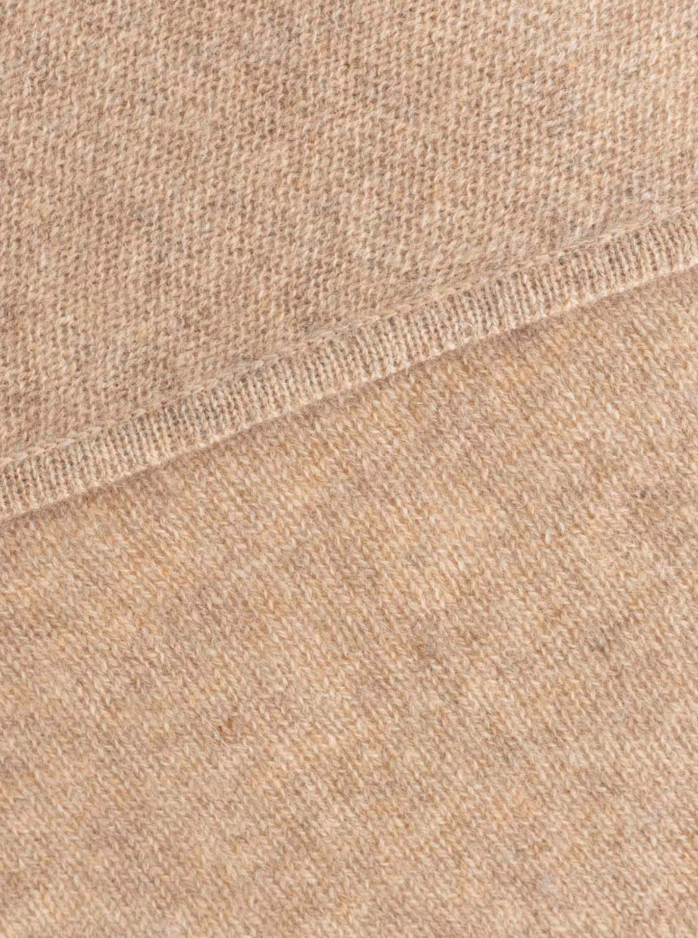 💕 Zwillingsherz Dreieckstuch "100 % Cashmere" Kaschmir Mittelbeige