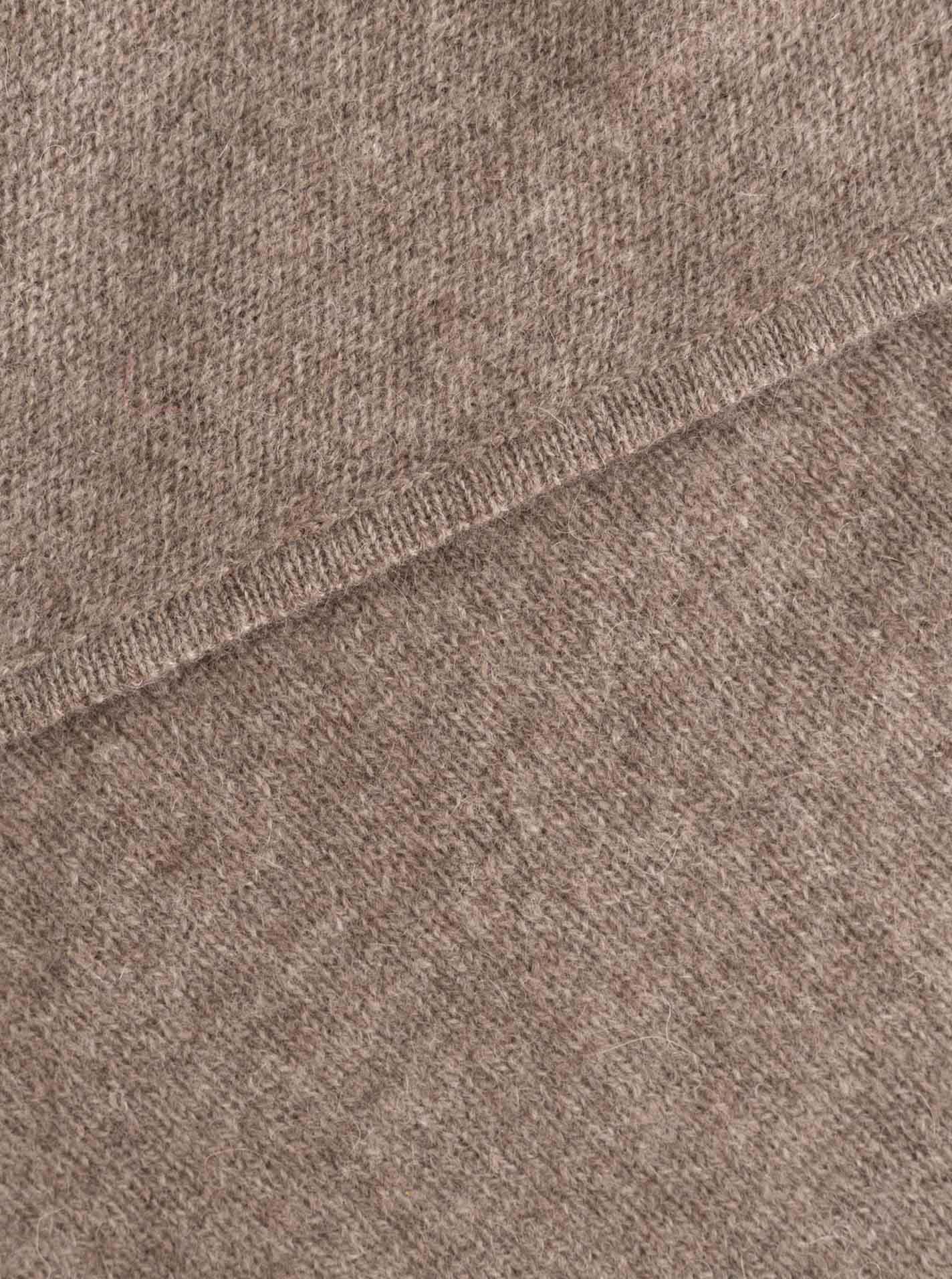 💕 Zwillingsherz Dreieckstuch "100 % Cashmere" Kaschmir Taupe