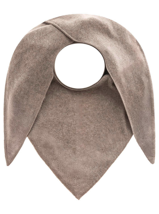 💕 Zwillingsherz Dreieckstuch "100 % Cashmere" Kaschmir Taupe