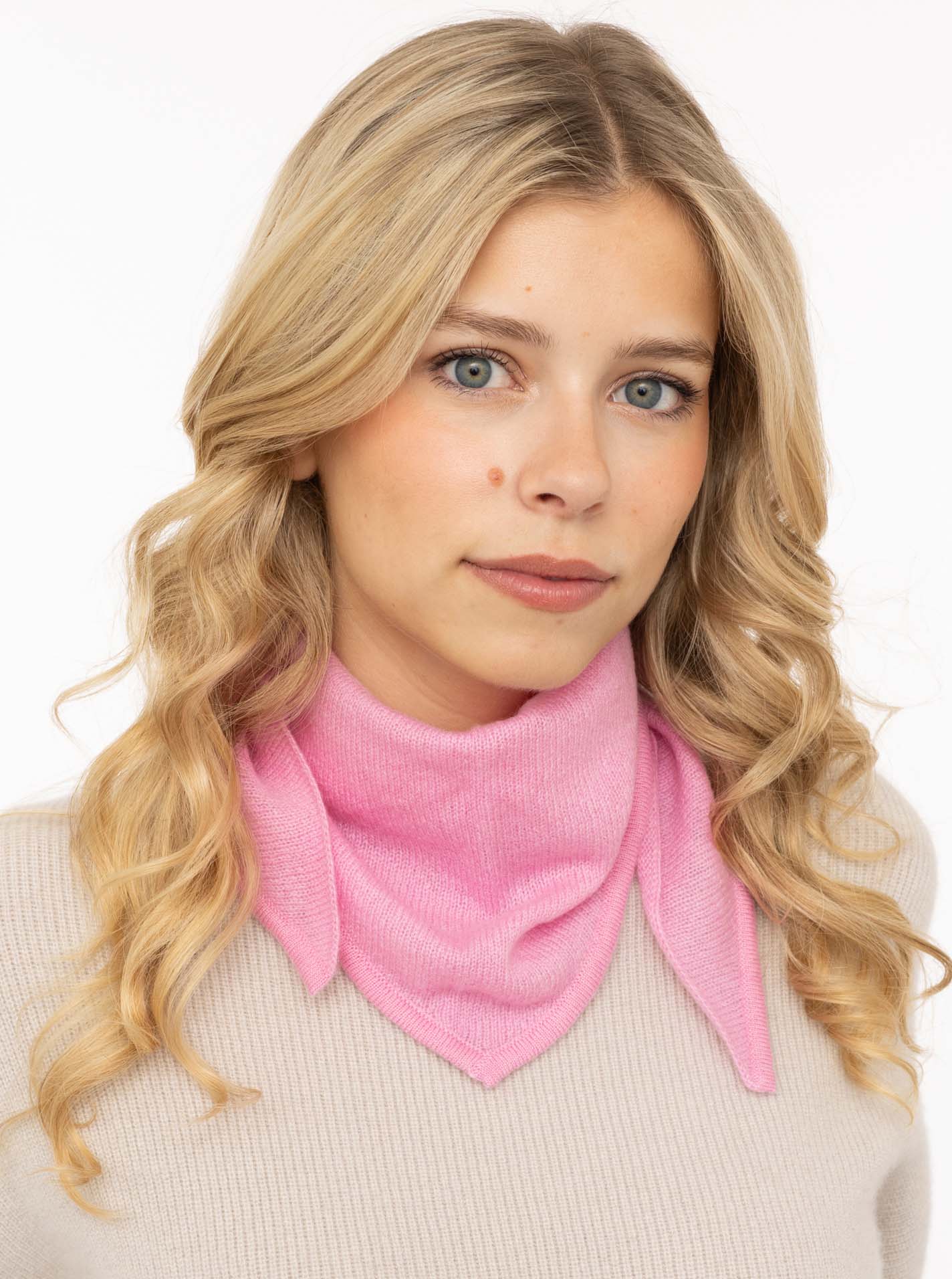 💕 Zwillingsherz Halstuch "100 % Kaschmir" Rosa NEU