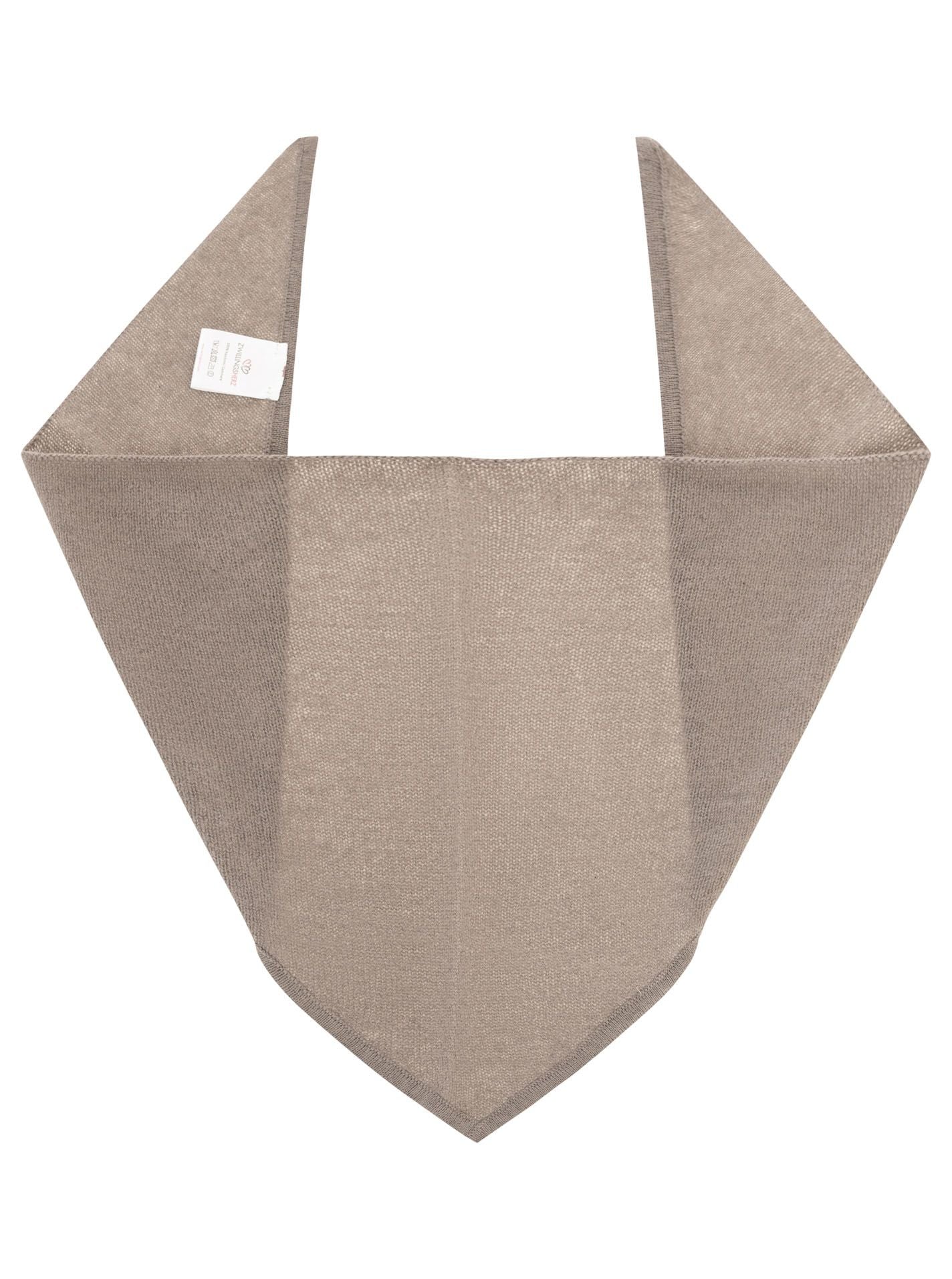 💕 Zwillingsherz Halstuch "100 % Kaschmir" Taupe