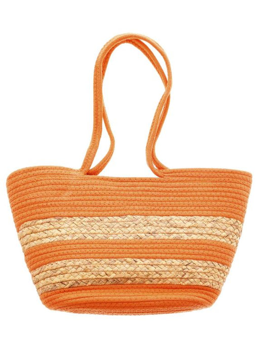 💕 Zwillingsherz Korbtasche "Sommerstreifen" Orange