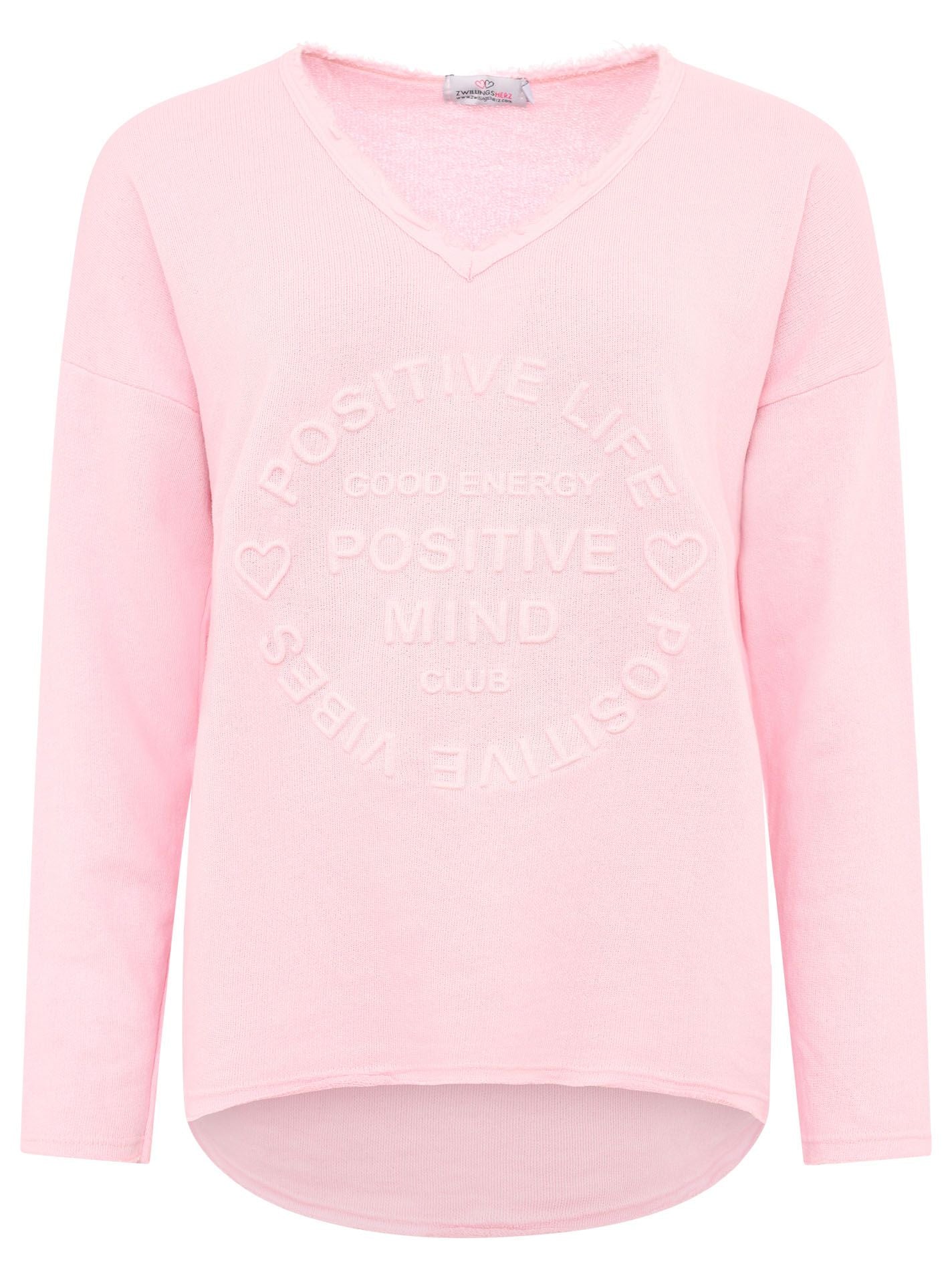💕 Zwillingsherz Pullover Pulli "Elisabeth" Baumwolle Rosa