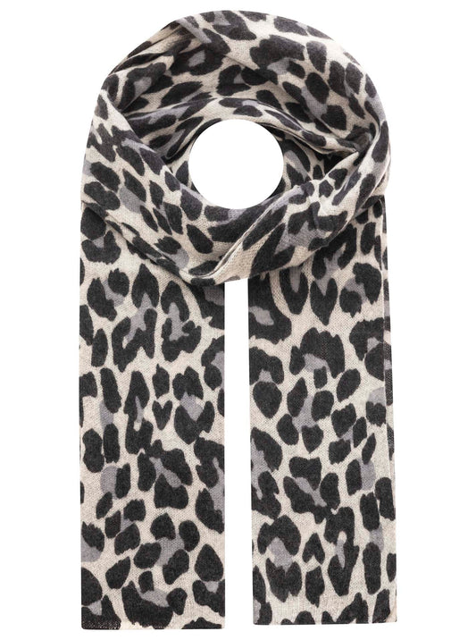 💕 Zwillingsherz Schal 100 % Cashmere "Classic Leo" Kaschmir Hellgrau