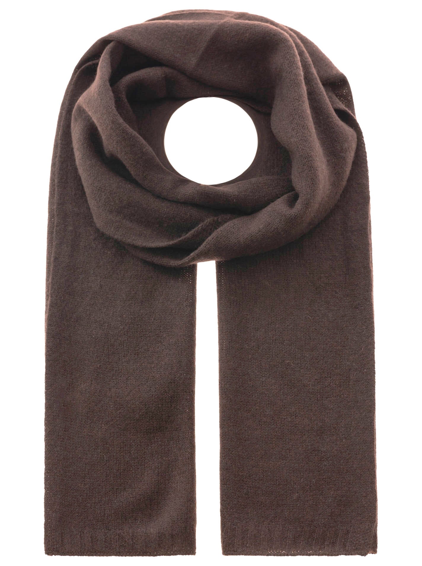 💕 Zwillingsherz Schal 100 % Cashmere "Classic" Kaschmir Braun