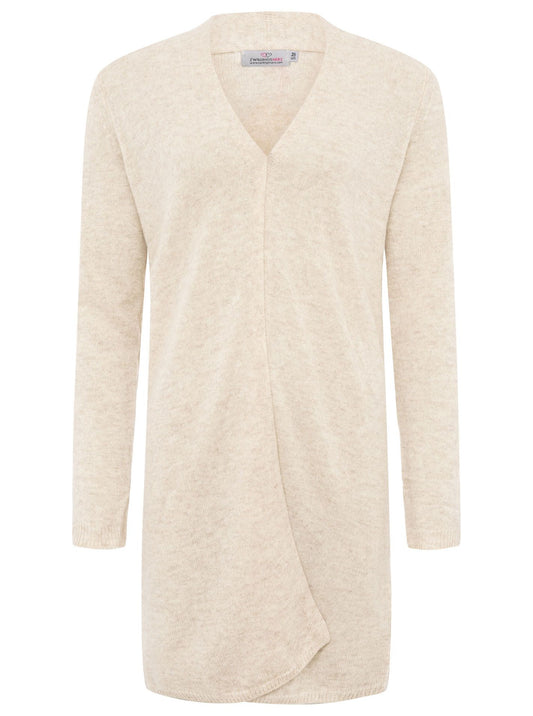 💕Zwillingsherz Strickjacke "Graz" 100 % Kaschmir Loose Knit Hellbeige