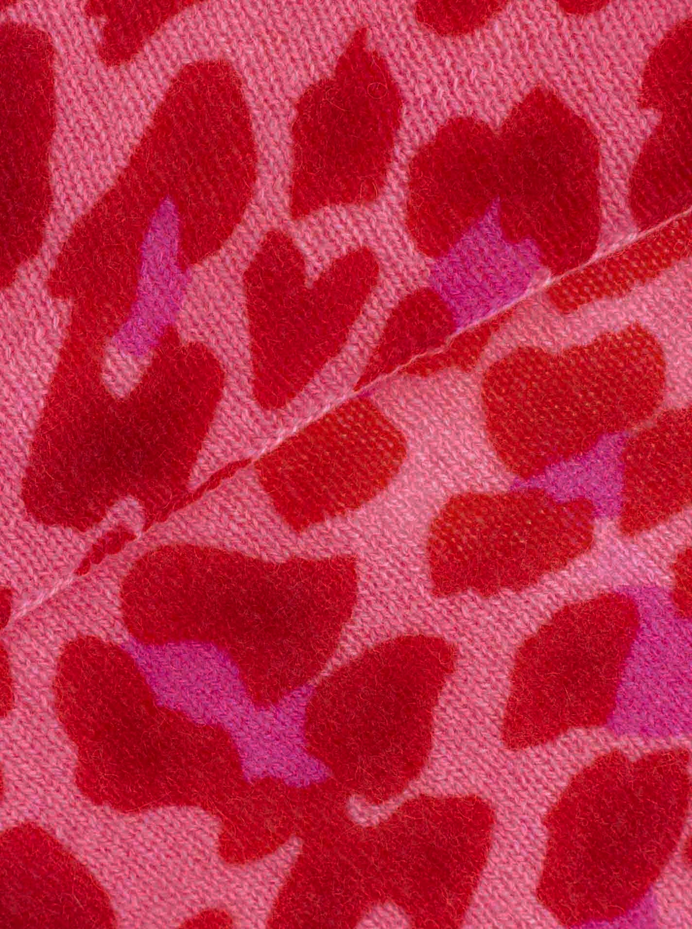 💕 Zwillingsherz Dreieckstuch "100 % Cashmere Leo" Kaschmir Bubblegum