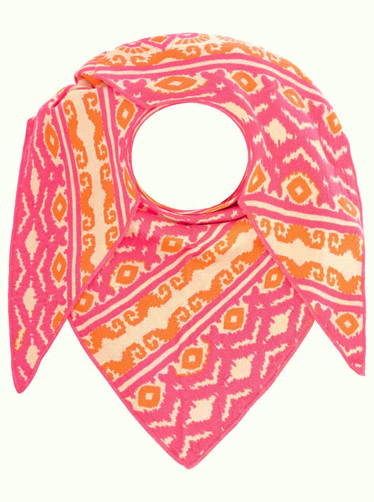 💕 Zwillingsherz Dreieckstuch "Sommer Gefühl" Bauwolle Pink