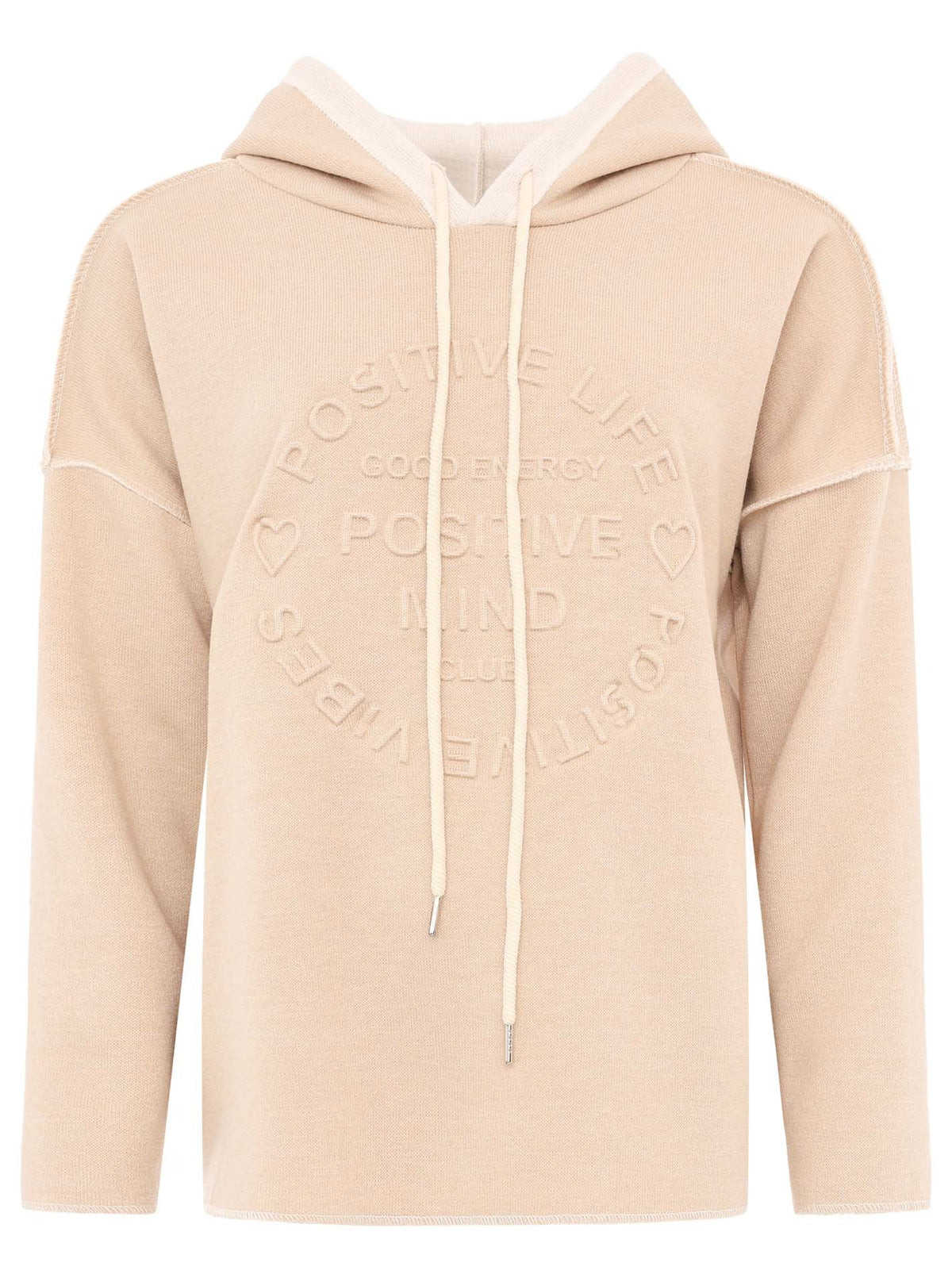 💕 Zwillingsherz Hoodie Double Face "Positive Mind" Stempeldruck