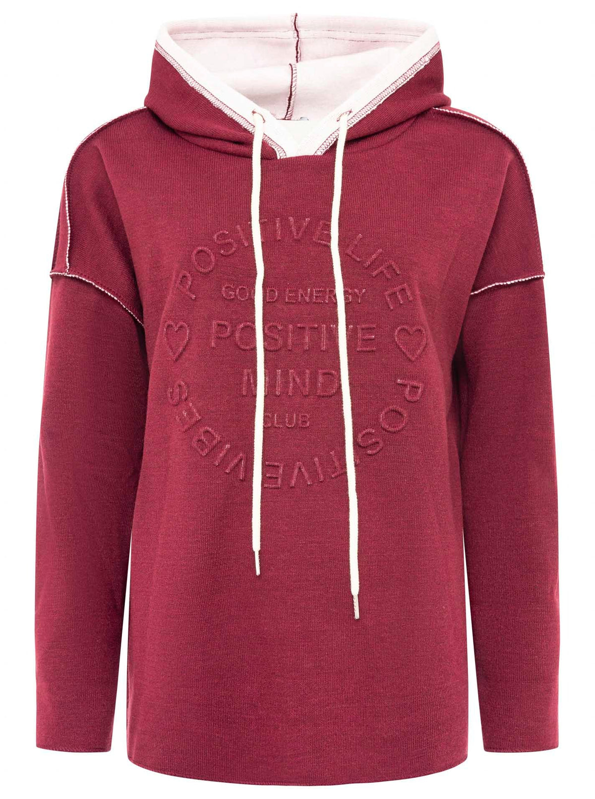 💕 Zwillingsherz Hoodie Double Face "Positive Mind" Stempeldruck (Kopie)