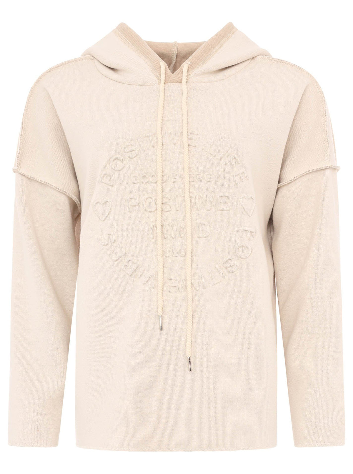 💕 Zwillingsherz Hoodie Double Face "Positive Mind" Stempeldruck