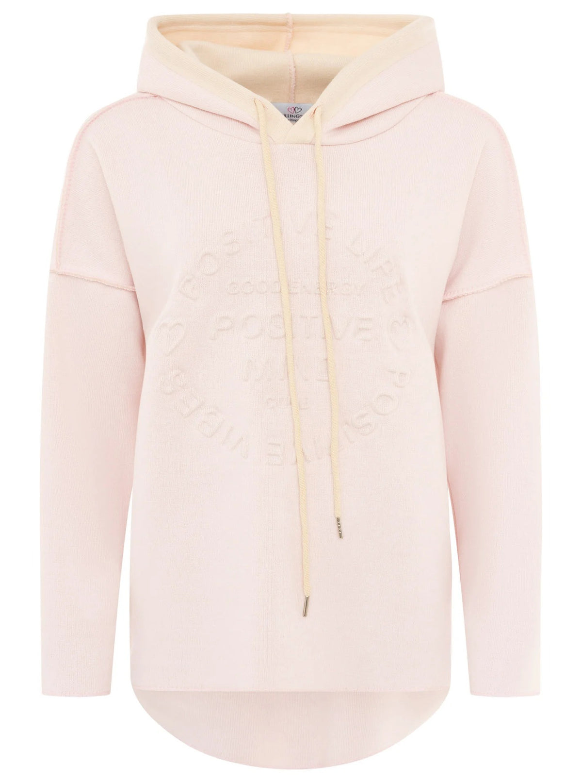 💕 Zwillingsherz Hoodie Double Face "Positive Mind" Stempeldruck (Kopie)