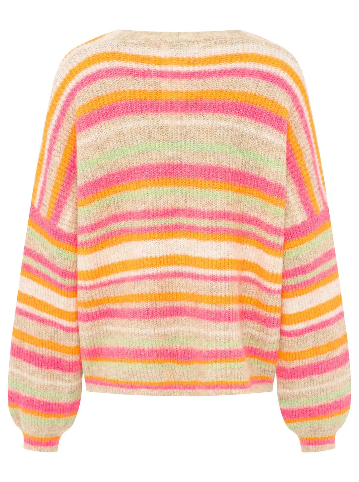 💕 Zwillingsherz Cardigan Strickjacke "Neonstreifen"