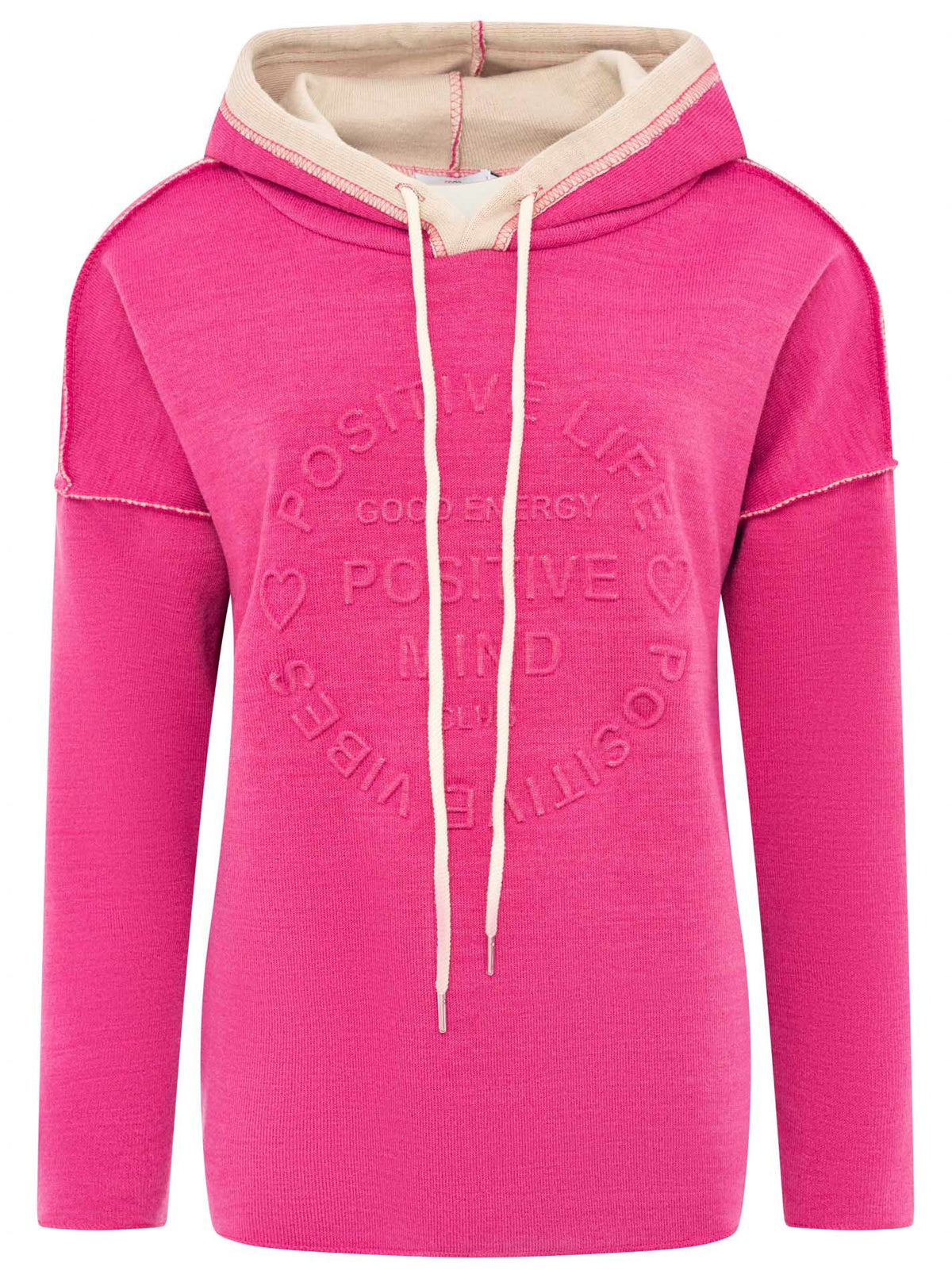 💕 Zwillingsherz Hoodie Double Face "Positive Mind" Stempeldruck (Kopie)