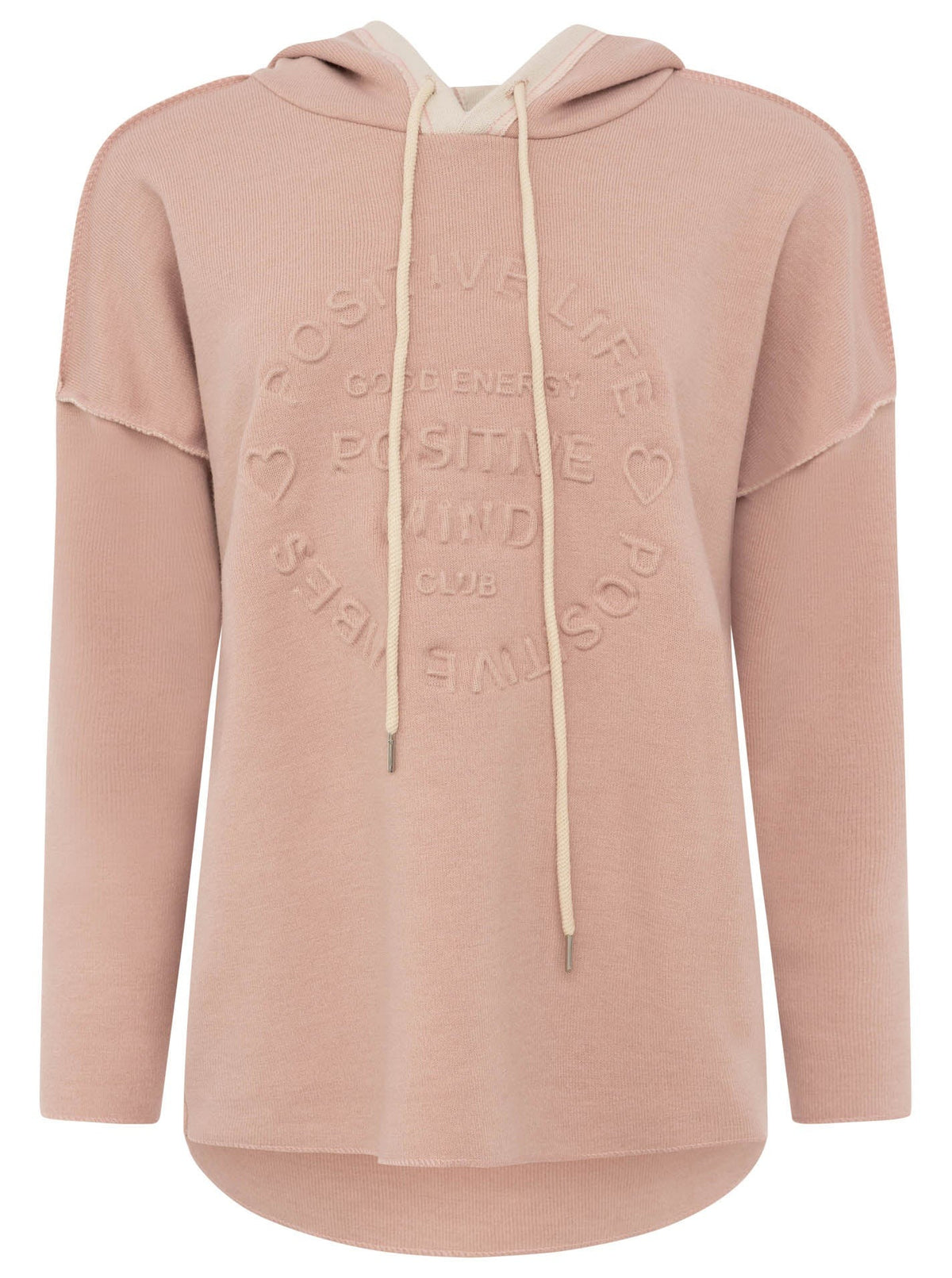 💕 Zwillingsherz Hoodie Double Face "Positive Mind" Stempeldruck (Kopie)