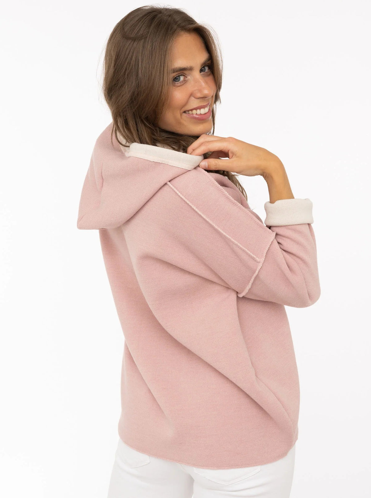 💕 Zwillingsherz Hoodie Double Face "Positive Mind" Stempeldruck (Kopie)