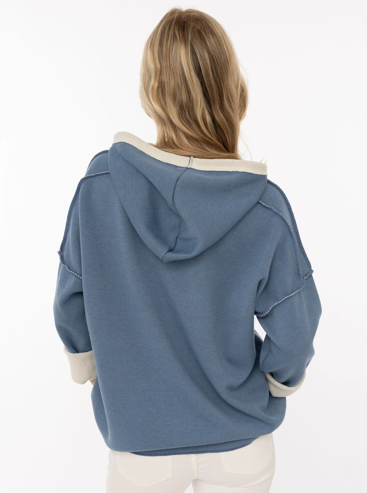 💕 Zwillingsherz Hoodie Double Face "Positive Mind" Stempeldruck