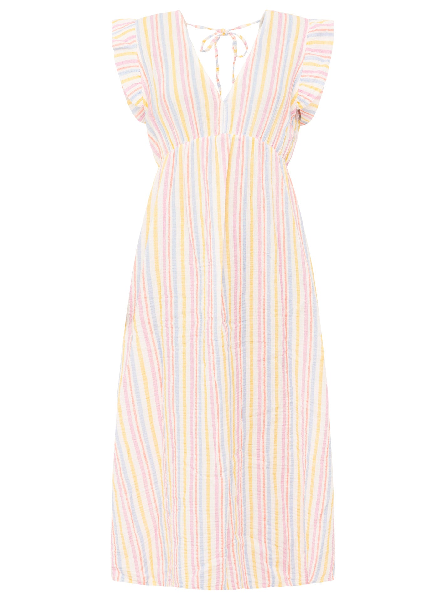 💕 Zwillingsherz Musselin Kleid "Sommer Streifen" Multi
