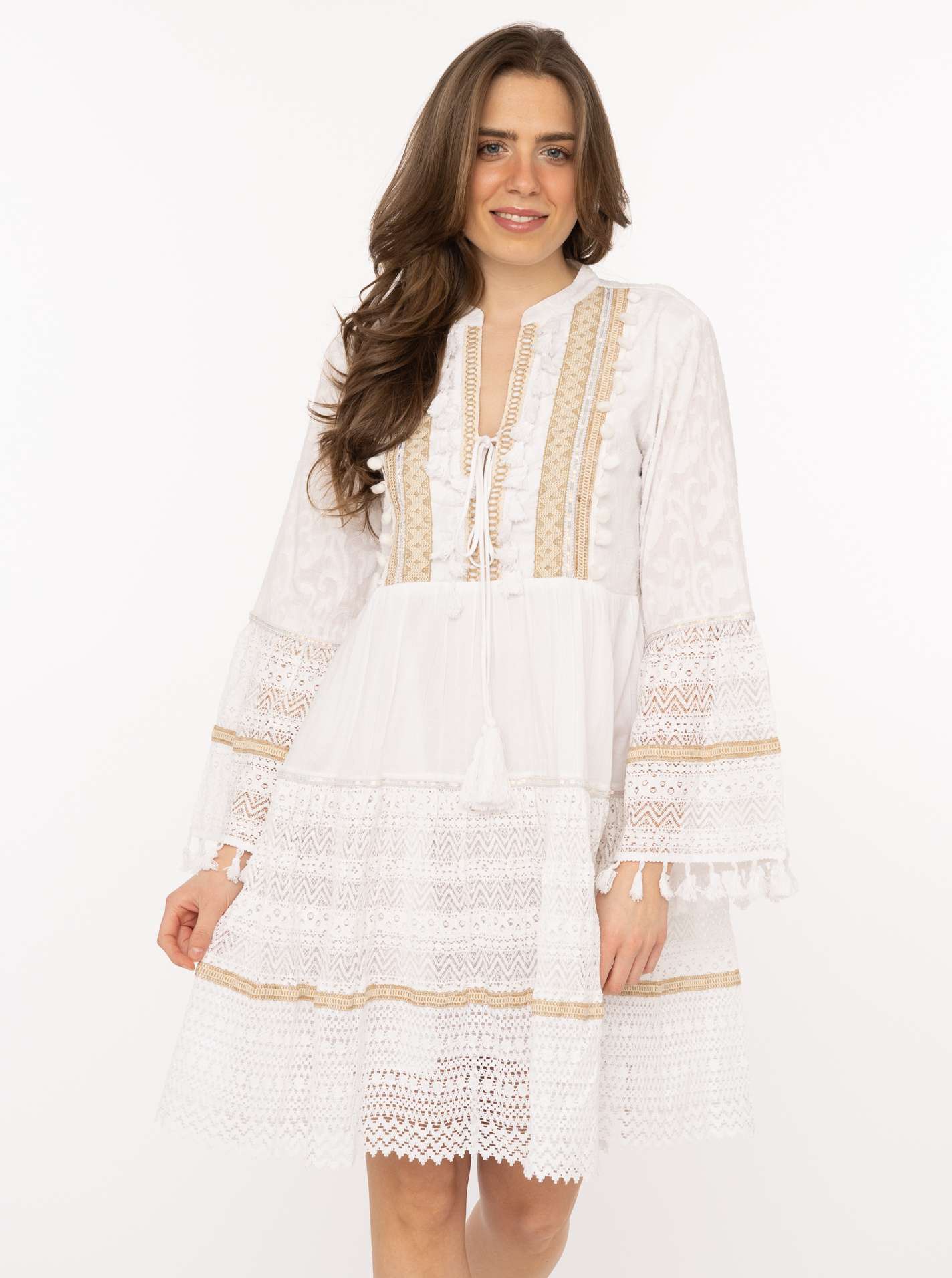 💕 Zwillingsherz Kleid "Beach Dream" Weiß