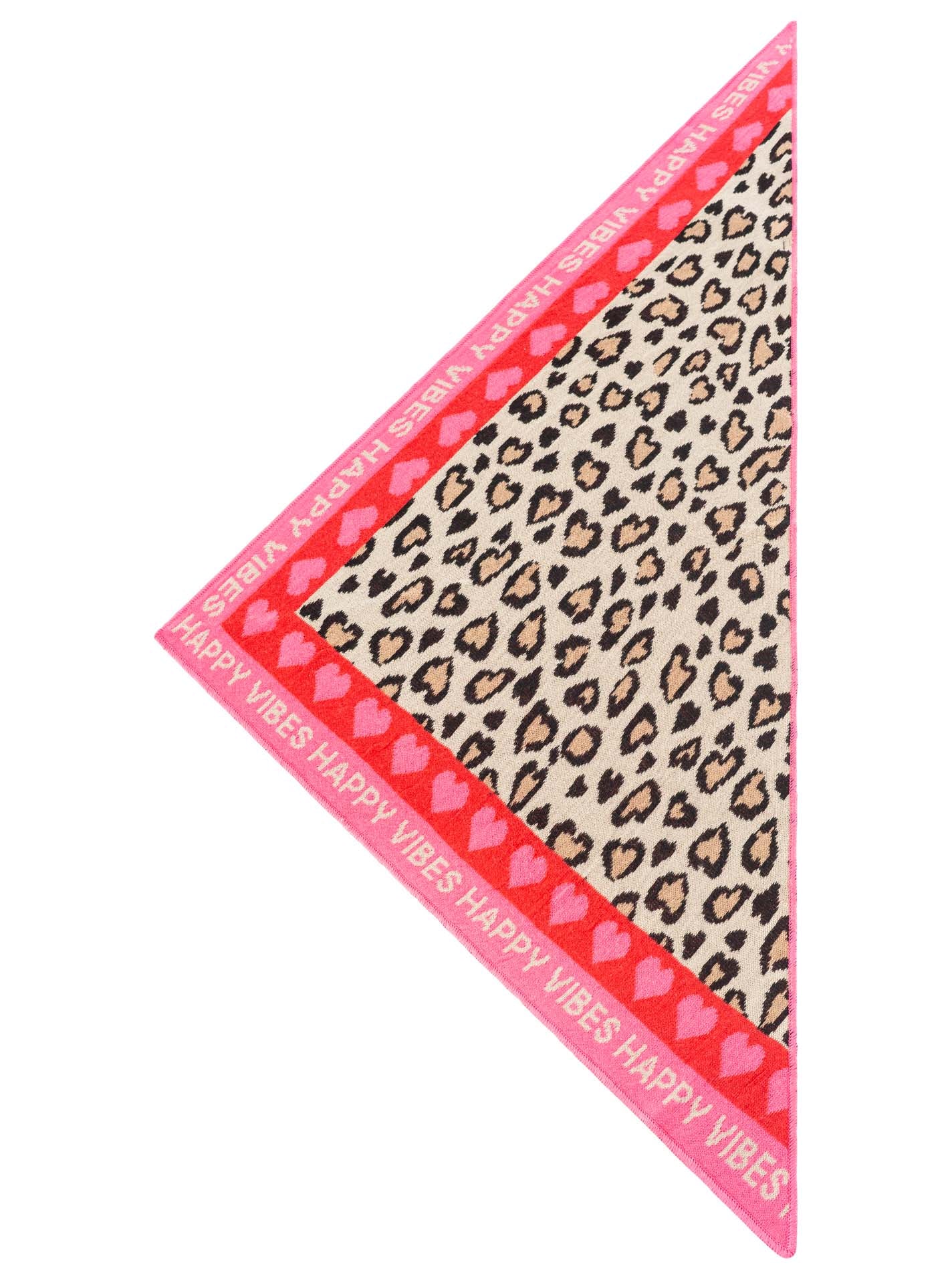 💕 Zwillingsherz Kleines Halstuch BW "Happy Vibes" Rot