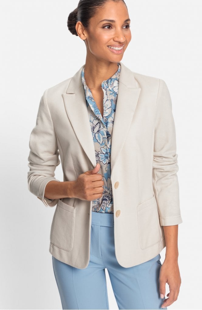 Olsen Blazer mit zwei Knöpfen 15001367 Canvas Beige