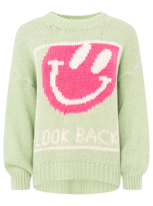 💕 Zwillingsherz Pullover "Look Back" Hellgrün