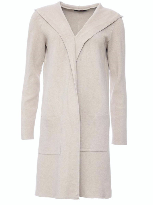 💕 Zwillingsherz Strickjacke "Janina Basic" Strickmantel offen Beige