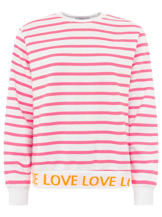 💕 Zwillingsherz Sweatshirt "Love Love Love" Pink