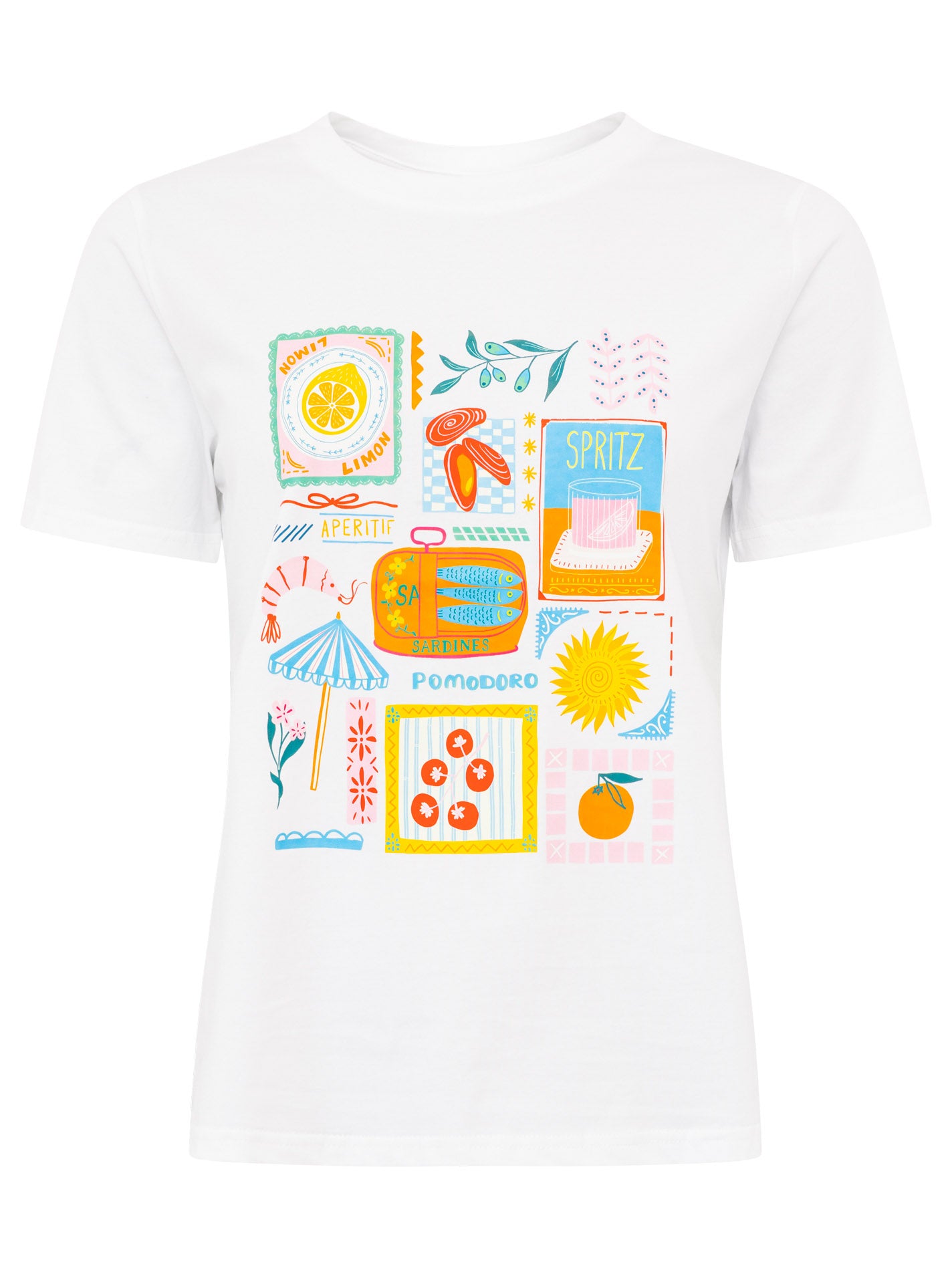 💕 Zwillingsherz Shirt "Dolce Vita" Weiß