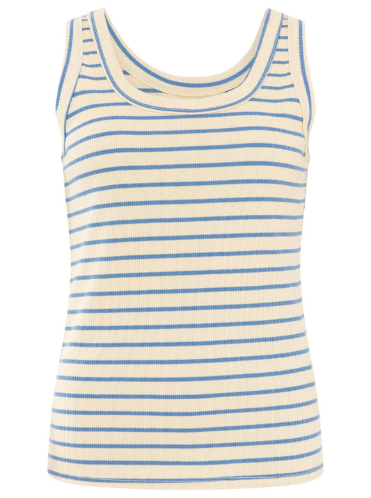 💕 Zwillingsherz Top "Classic Streifen" Jeansblau